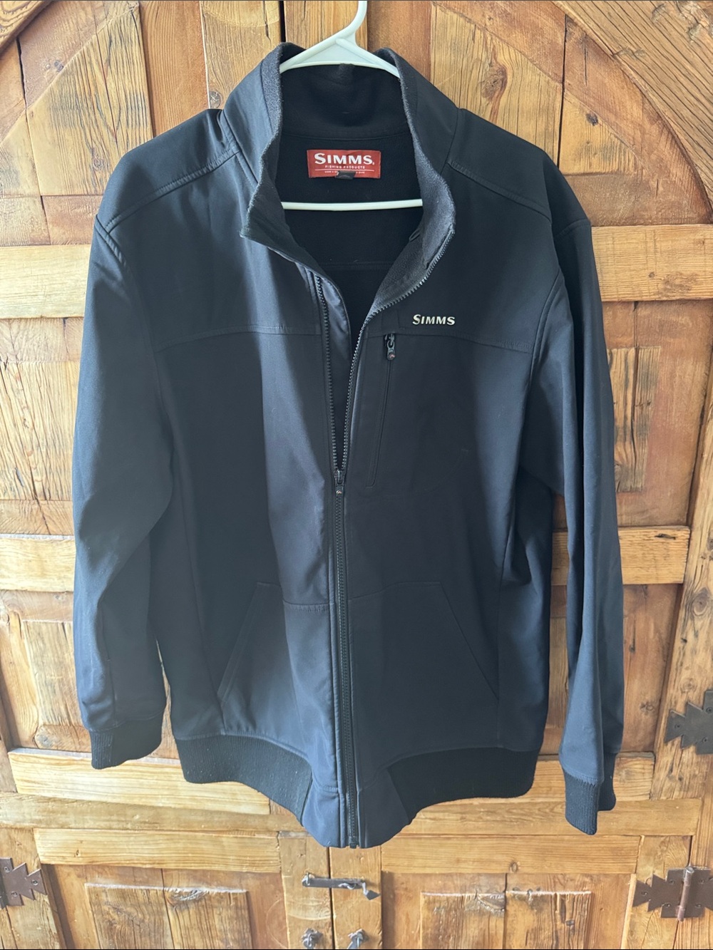 Simms Black Softshell Jacket